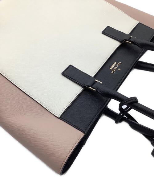 Kate Spade（ケイトスペード）Kate Spade (ケイトスペード) トートバッグ ホワイト×ピンクの古着・服飾アイテム