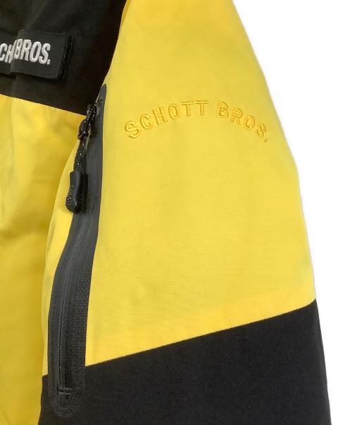 Schott（ショット）Schott (ショット) ダウンジャケット　2TONE SNORKEL DOWN PARKA イエロー×ブラック サイズ:Sの古着・服飾アイテム