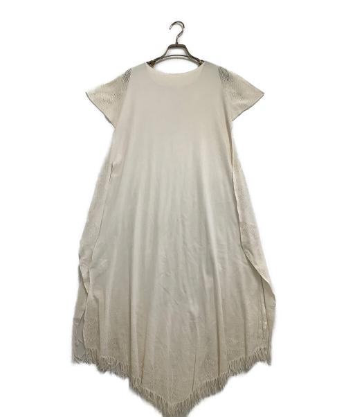 ISSEY MIYAKE（イッセイミヤケ）ISSEY MIYAKE (イッセイミヤケ) ノースリーブワンピース ホワイト サイズ:2の古着・服飾アイテム