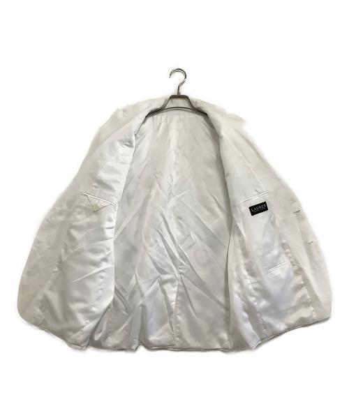 LAUREN RALPH LAUREN（ローレンラルフローレン）LAUREN RALPH LAUREN (ローレンラルフローレン) リネンジャケット ホワイト サイズ:48Rの古着・服飾アイテム