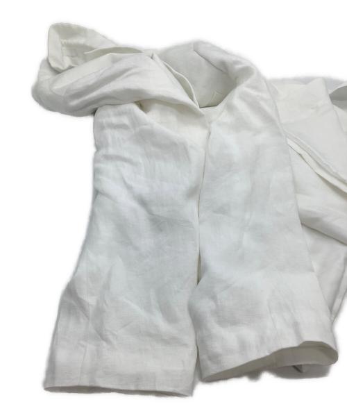LAUREN RALPH LAUREN（ローレンラルフローレン）LAUREN RALPH LAUREN (ローレンラルフローレン) リネンジャケット ホワイト サイズ:48Rの古着・服飾アイテム