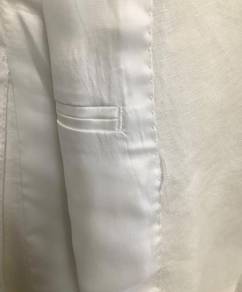 LAUREN RALPH LAUREN（ローレンラルフローレン）LAUREN RALPH LAUREN (ローレンラルフローレン) リネンジャケット ホワイト サイズ:48Rの古着・服飾アイテム