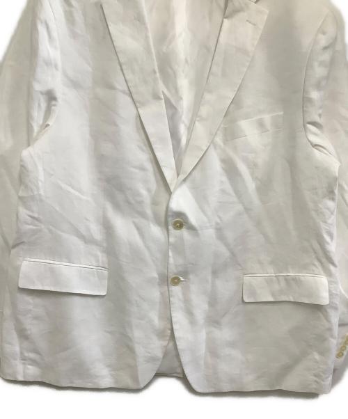 LAUREN RALPH LAUREN（ローレンラルフローレン）LAUREN RALPH LAUREN (ローレンラルフローレン) リネンジャケット ホワイト サイズ:48Rの古着・服飾アイテム