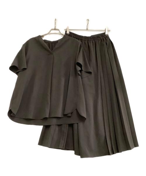 MICHEL KLEIN（ミッシェルクラン）MICHEL KLEIN (ミッシェルクラン) セットアップ ブラウン サイズ:38の古着・服飾アイテム