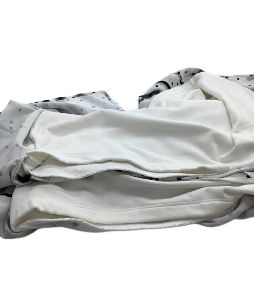 MM6 Maison Margiela（エムエムシックスメゾンマルジェラ）MM6 Maison Margiela (エムエムシックスメゾンマルジェラ) アシンメトリックスウェットドレープカットソー ホワイト サイズ:XSの古着・服飾アイテム