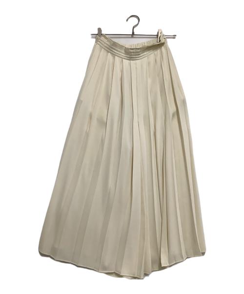 MM6 Maison Margiela（エムエムシックスメゾンマルジェラ）MM6 Maison Margiela (エムエムシックスメゾンマルジェラ) プリーツワイドパンツ アイボリー サイズ:36の古着・服飾アイテム