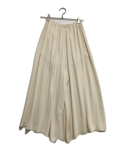 MM6 Maison Margiela（エムエムシックスメゾンマルジェラ）MM6 Maison Margiela (エムエムシックスメゾンマルジェラ) プリーツワイドパンツ アイボリー サイズ:36の古着・服飾アイテム