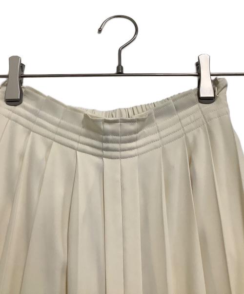 MM6 Maison Margiela（エムエムシックスメゾンマルジェラ）MM6 Maison Margiela (エムエムシックスメゾンマルジェラ) プリーツワイドパンツ アイボリー サイズ:36の古着・服飾アイテム