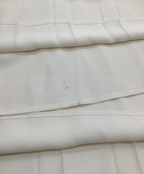 MM6 Maison Margiela（エムエムシックスメゾンマルジェラ）MM6 Maison Margiela (エムエムシックスメゾンマルジェラ) プリーツワイドパンツ アイボリー サイズ:36の古着・服飾アイテム