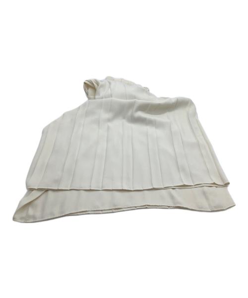 MM6 Maison Margiela（エムエムシックスメゾンマルジェラ）MM6 Maison Margiela (エムエムシックスメゾンマルジェラ) プリーツワイドパンツ アイボリー サイズ:36の古着・服飾アイテム