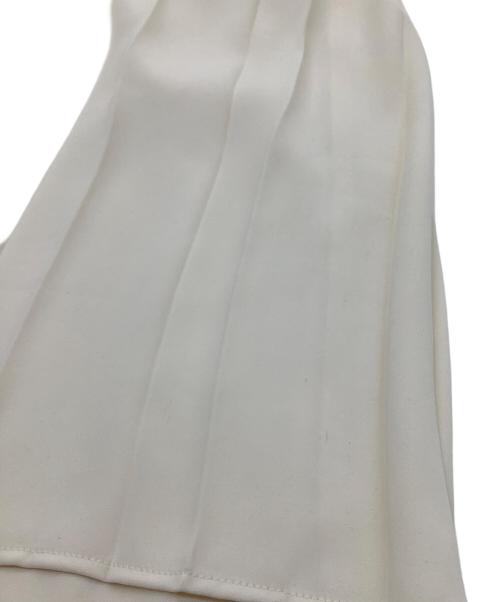 MM6 Maison Margiela（エムエムシックスメゾンマルジェラ）MM6 Maison Margiela (エムエムシックスメゾンマルジェラ) プリーツワイドパンツ アイボリー サイズ:36の古着・服飾アイテム