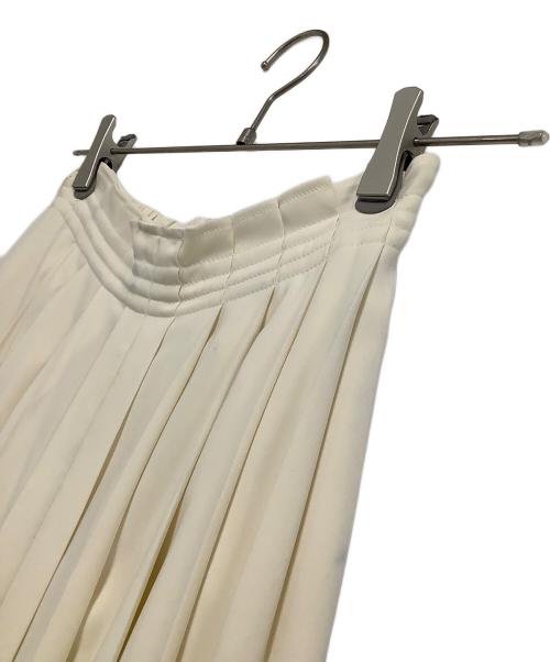 MM6 Maison Margiela（エムエムシックスメゾンマルジェラ）MM6 Maison Margiela (エムエムシックスメゾンマルジェラ) プリーツワイドパンツ アイボリー サイズ:36の古着・服飾アイテム