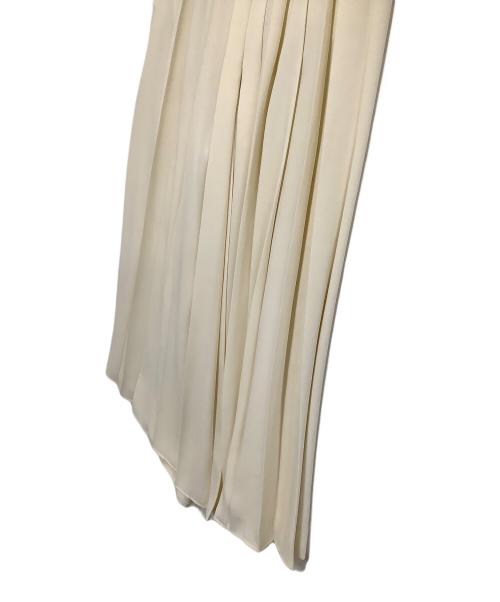 MM6 Maison Margiela（エムエムシックスメゾンマルジェラ）MM6 Maison Margiela (エムエムシックスメゾンマルジェラ) プリーツワイドパンツ アイボリー サイズ:36の古着・服飾アイテム