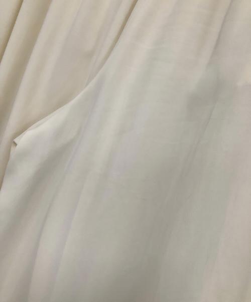 MM6 Maison Margiela（エムエムシックスメゾンマルジェラ）MM6 Maison Margiela (エムエムシックスメゾンマルジェラ) プリーツワイドパンツ アイボリー サイズ:36の古着・服飾アイテム