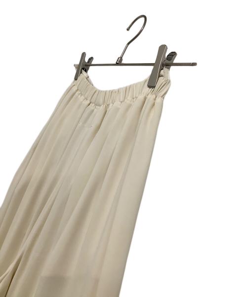 MM6 Maison Margiela（エムエムシックスメゾンマルジェラ）MM6 Maison Margiela (エムエムシックスメゾンマルジェラ) プリーツワイドパンツ アイボリー サイズ:36の古着・服飾アイテム