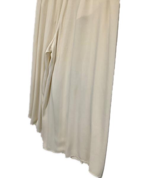 MM6 Maison Margiela（エムエムシックスメゾンマルジェラ）MM6 Maison Margiela (エムエムシックスメゾンマルジェラ) プリーツワイドパンツ アイボリー サイズ:36の古着・服飾アイテム