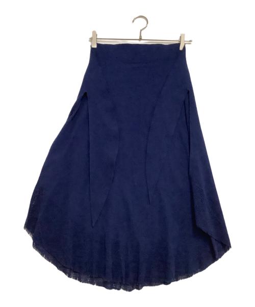 ISSEY MIYAKE（イッセイミヤケ）ISSEY MIYAKE (イッセイミヤケ) ノースリーブカットソー ブルー サイズ:２の古着・服飾アイテム