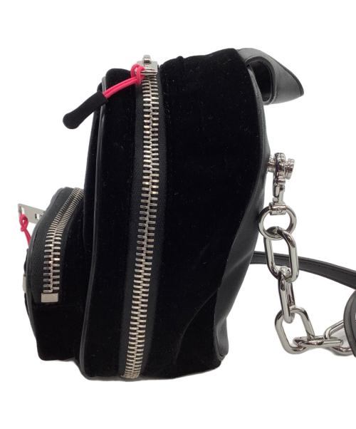 ALEXANDER WANG（アレキサンダー・ワン）ALEXANDER WANG (アレキサンダー・ワン) ベルベットミニショルダーリュック ブラックの古着・服飾アイテム