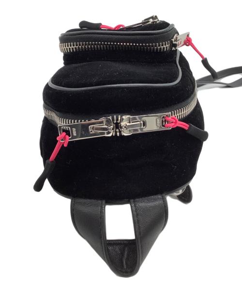 ALEXANDER WANG（アレキサンダー・ワン）ALEXANDER WANG (アレキサンダー・ワン) ベルベットミニショルダーリュック ブラックの古着・服飾アイテム