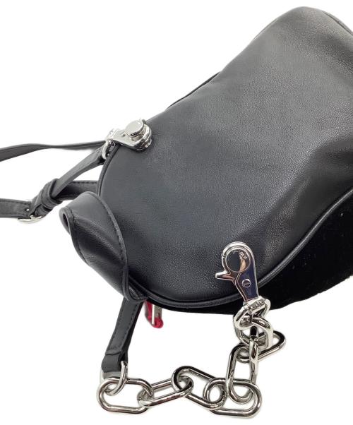 ALEXANDER WANG（アレキサンダー・ワン）ALEXANDER WANG (アレキサンダー・ワン) ベルベットミニショルダーリュック ブラックの古着・服飾アイテム