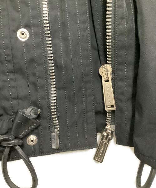 DSQUARED2（ディースクエアード）DSQUARED2 (ディースクエアード) ミリタリージャケット ブラック サイズ:48の古着・服飾アイテム