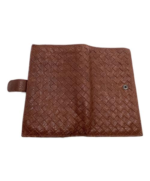 BOTTEGA VENETA（ボッテガベネタ）BOTTEGA VENETA (ボッテガベネタ) 長財布　イントレチャート ブラウンの古着・服飾アイテム