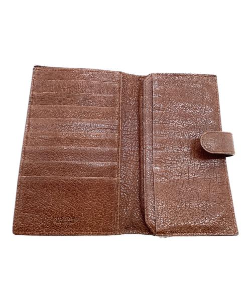 BOTTEGA VENETA（ボッテガベネタ）BOTTEGA VENETA (ボッテガベネタ) 長財布　イントレチャート ブラウンの古着・服飾アイテム