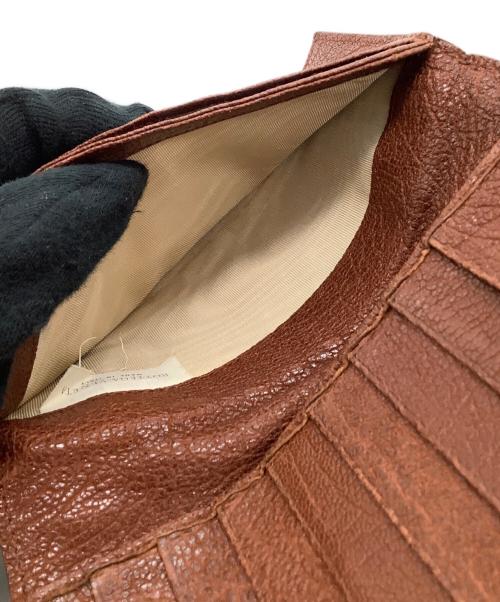 BOTTEGA VENETA（ボッテガベネタ）BOTTEGA VENETA (ボッテガベネタ) 長財布　イントレチャート ブラウンの古着・服飾アイテム