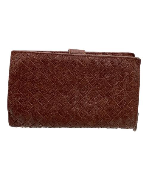 BOTTEGA VENETA（ボッテガベネタ）BOTTEGA VENETA (ボッテガベネタ) 長財布　イントレチャート ブラウンの古着・服飾アイテム