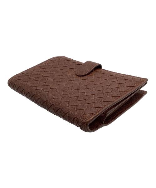 BOTTEGA VENETA（ボッテガベネタ）BOTTEGA VENETA (ボッテガベネタ) 長財布　イントレチャート ブラウンの古着・服飾アイテム