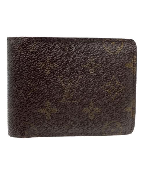 LOUIS VUITTON（ルイ ヴィトン）LOUIS VUITTON (ルイ ヴィトン) 2つ折り財布　モノグラム　ポルトフォイユ ミュルティプル ブラウンの古着・服飾アイテム