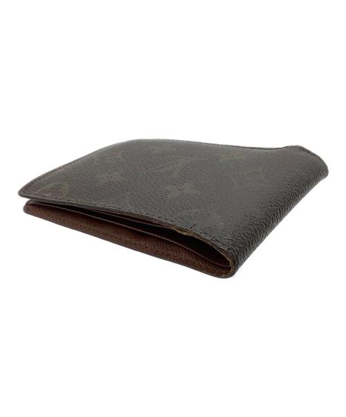 LOUIS VUITTON（ルイ ヴィトン）LOUIS VUITTON (ルイ ヴィトン) 2つ折り財布　モノグラム　ポルトフォイユ ミュルティプル ブラウンの古着・服飾アイテム