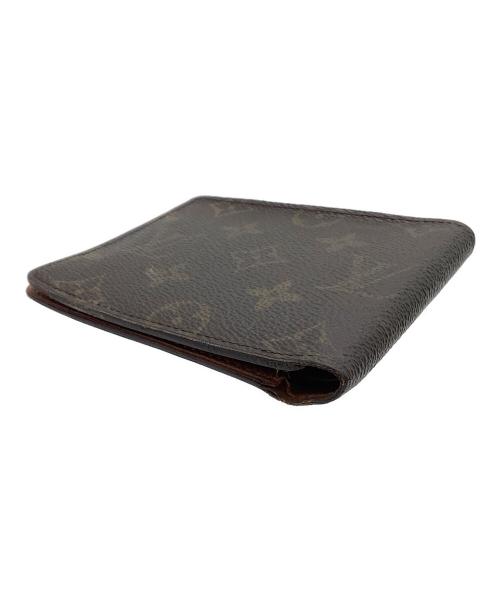 LOUIS VUITTON（ルイ ヴィトン）LOUIS VUITTON (ルイ ヴィトン) 2つ折り財布　モノグラム　ポルトフォイユ ミュルティプル ブラウンの古着・服飾アイテム