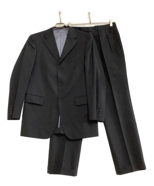 BURBERRY BLACK LABEL（バーバリーブラックレーベル）BURBERRY BLACK LABEL (バーバリーブラックレーベル) セットアップスーツ ストライプ ブラック サイズ:38Rの古着・服飾アイテム