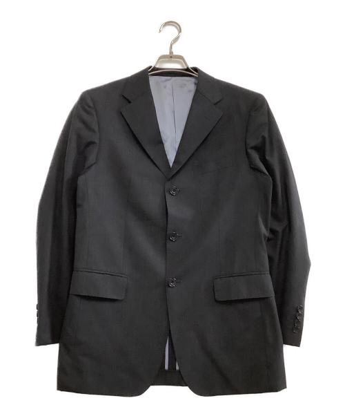 BURBERRY BLACK LABEL（バーバリーブラックレーベル）BURBERRY BLACK LABEL (バーバリーブラックレーベル) セットアップスーツ ストライプ ブラック サイズ:38Rの古着・服飾アイテム