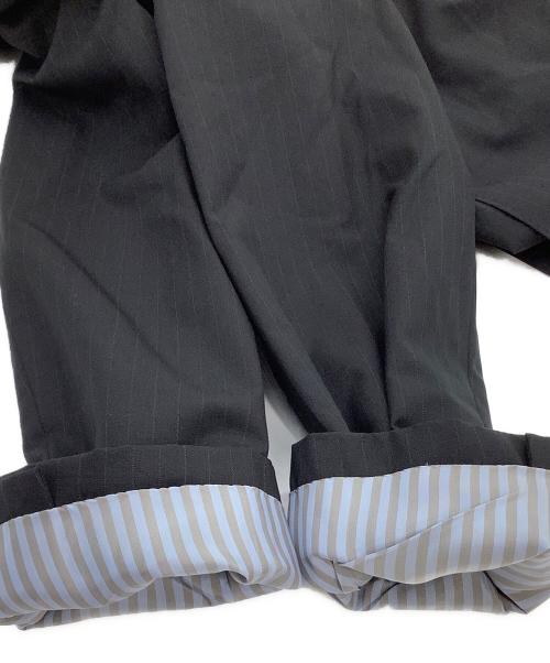 BURBERRY BLACK LABEL（バーバリーブラックレーベル）BURBERRY BLACK LABEL (バーバリーブラックレーベル) セットアップスーツ ストライプ ブラック サイズ:38Rの古着・服飾アイテム