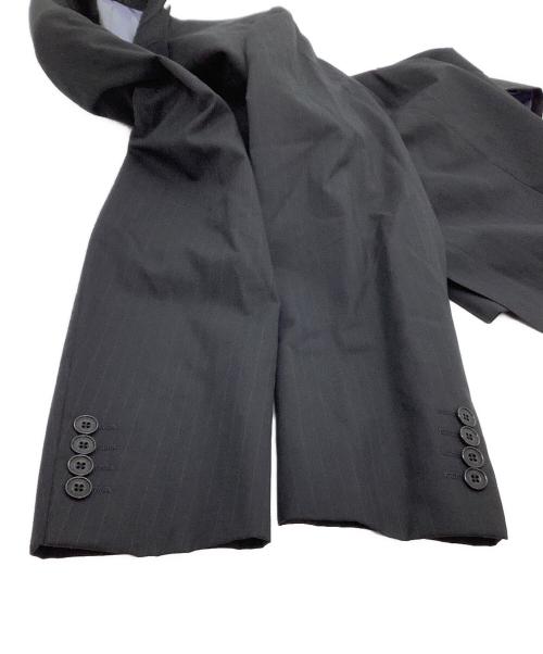 BURBERRY BLACK LABEL（バーバリーブラックレーベル）BURBERRY BLACK LABEL (バーバリーブラックレーベル) セットアップスーツ ストライプ ブラック サイズ:38Rの古着・服飾アイテム