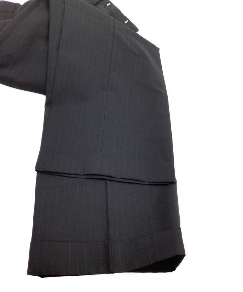 BURBERRY BLACK LABEL（バーバリーブラックレーベル）BURBERRY BLACK LABEL (バーバリーブラックレーベル) セットアップスーツ ストライプ ブラック サイズ:38Rの古着・服飾アイテム