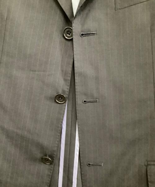 BURBERRY BLACK LABEL（バーバリーブラックレーベル）BURBERRY BLACK LABEL (バーバリーブラックレーベル) セットアップスーツ ストライプ ブラック サイズ:38Rの古着・服飾アイテム