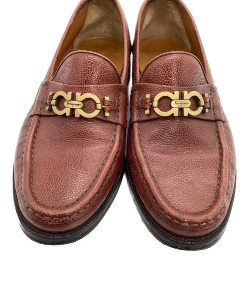 Salvatore Ferragamo（サルヴァトーレ フェラガモ）Salvatore Ferragamo (サルヴァトーレ フェラガモ) ビットローファー ブラウン サイズ:7の古着・服飾アイテム