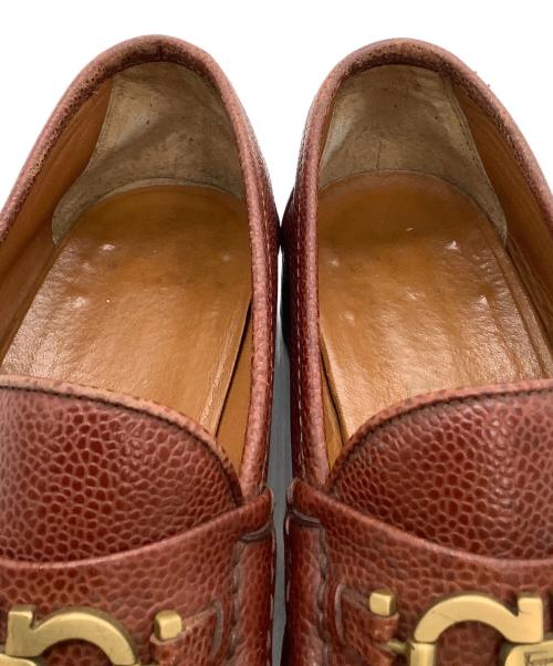 Salvatore Ferragamo（サルヴァトーレ フェラガモ）Salvatore Ferragamo (サルヴァトーレ フェラガモ) ビットローファー ブラウン サイズ:7の古着・服飾アイテム