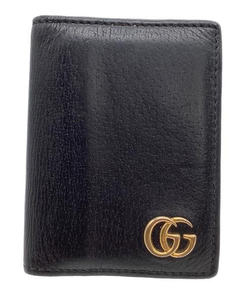GUCCI（グッチ）GUCCI (グッチ) カードケース　GGマーモント ブラックの古着・服飾アイテム