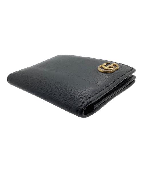 GUCCI（グッチ）GUCCI (グッチ) カードケース　GGマーモント ブラックの古着・服飾アイテム