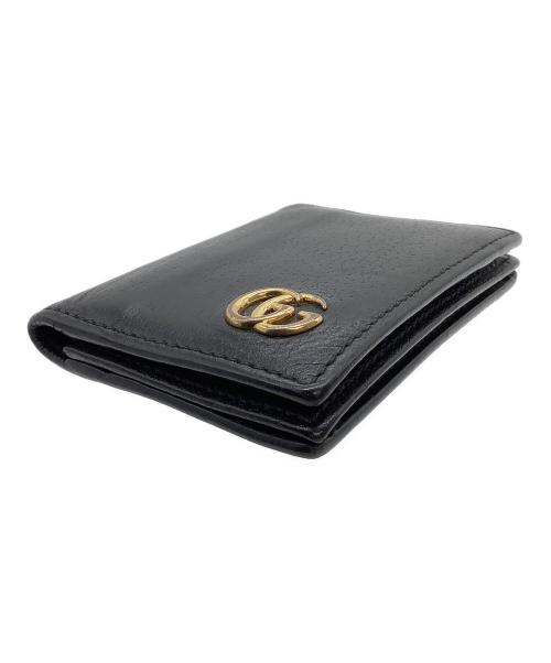 GUCCI（グッチ）GUCCI (グッチ) カードケース　GGマーモント ブラックの古着・服飾アイテム