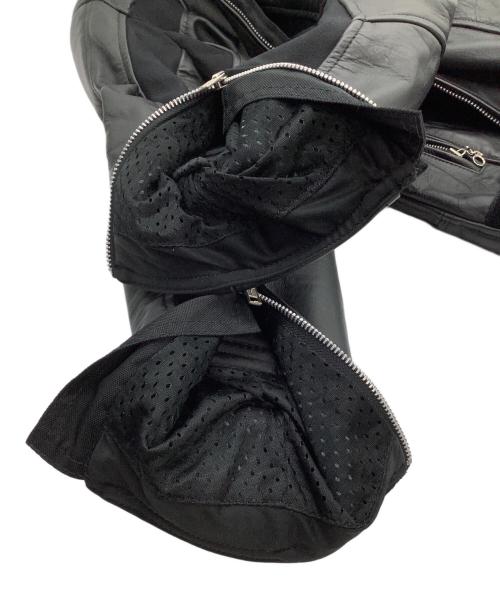 Liugoo Leathers（リューグーレザーズ）LIUGOO LEATHERS (リューグーレザーズ) ライダースジャケット　プロテクター入 ブラック サイズ:Mの古着・服飾アイテム