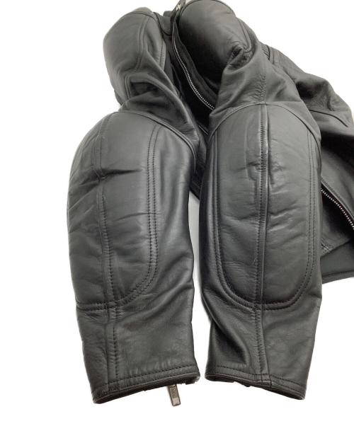 Liugoo Leathers（リューグーレザーズ）LIUGOO LEATHERS (リューグーレザーズ) ライダースジャケット　プロテクター入 ブラック サイズ:Mの古着・服飾アイテム