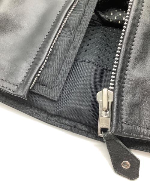 Liugoo Leathers（リューグーレザーズ）LIUGOO LEATHERS (リューグーレザーズ) ライダースジャケット　プロテクター入 ブラック サイズ:Mの古着・服飾アイテム