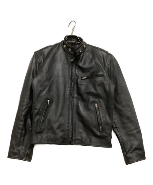 HORN WORKS（ホーンワークス）HORN WORKS (ホーンワークス) レザージャケット ブラック サイズ:Sの古着・服飾アイテム
