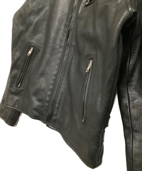HORN WORKS（ホーンワークス）HORN WORKS (ホーンワークス) レザージャケット ブラック サイズ:Sの古着・服飾アイテム