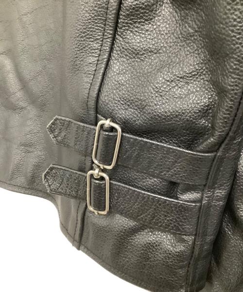 HORN WORKS（ホーンワークス）HORN WORKS (ホーンワークス) レザージャケット ブラック サイズ:Sの古着・服飾アイテム